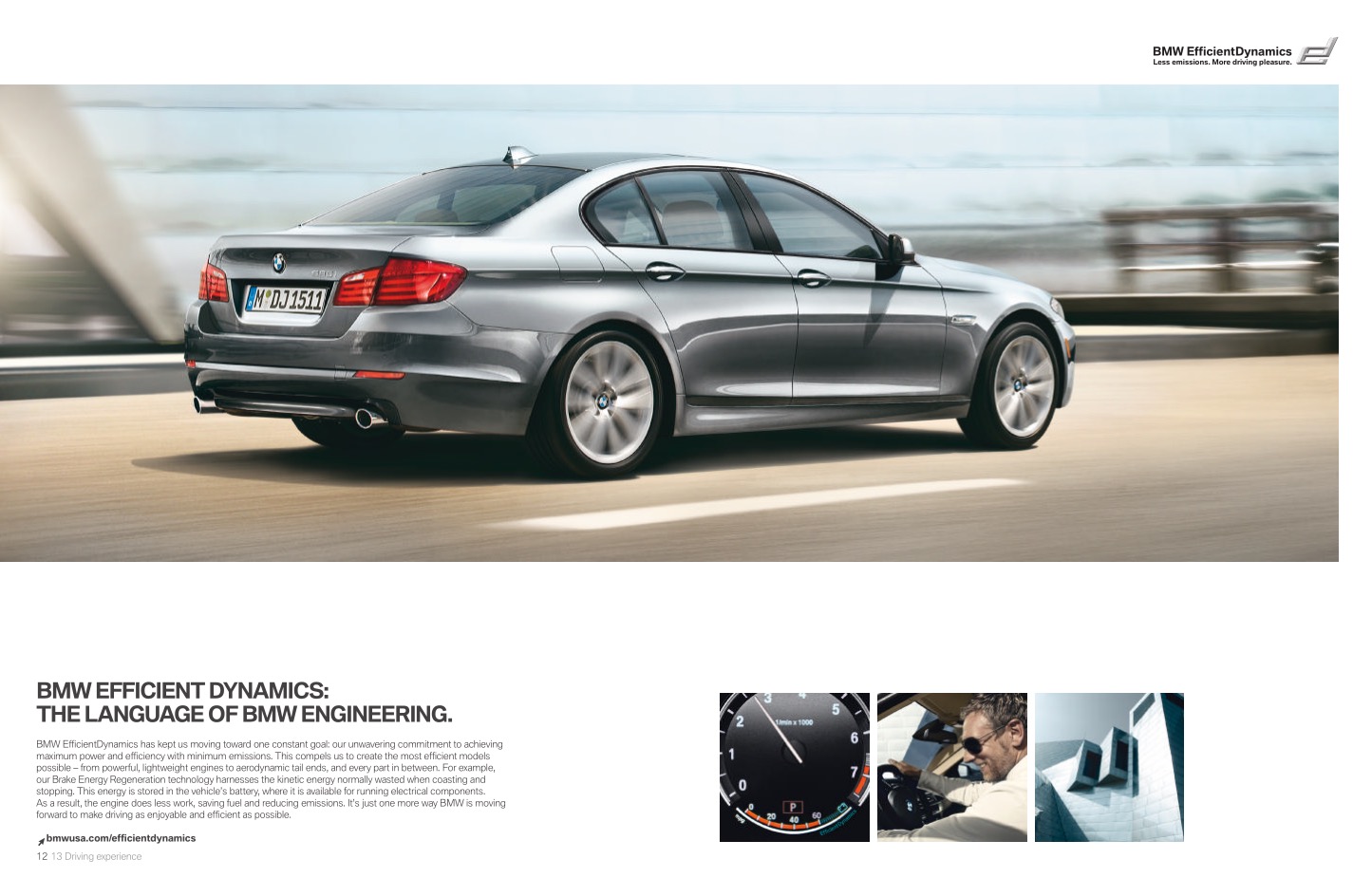 2011 BMW 5-Series Brochure Page 4